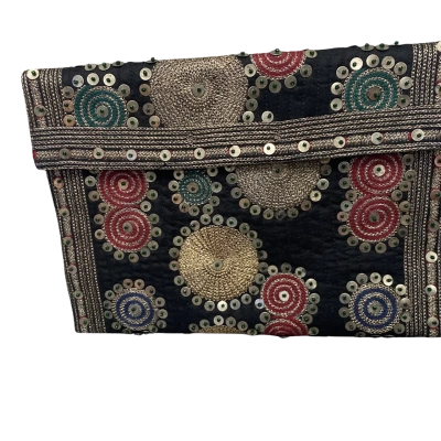 Scotch & Soda Womens Clutch Black  / Gold 