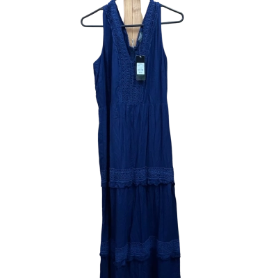 Crossroads Womens  Size 14 Maxi Dress Blue 