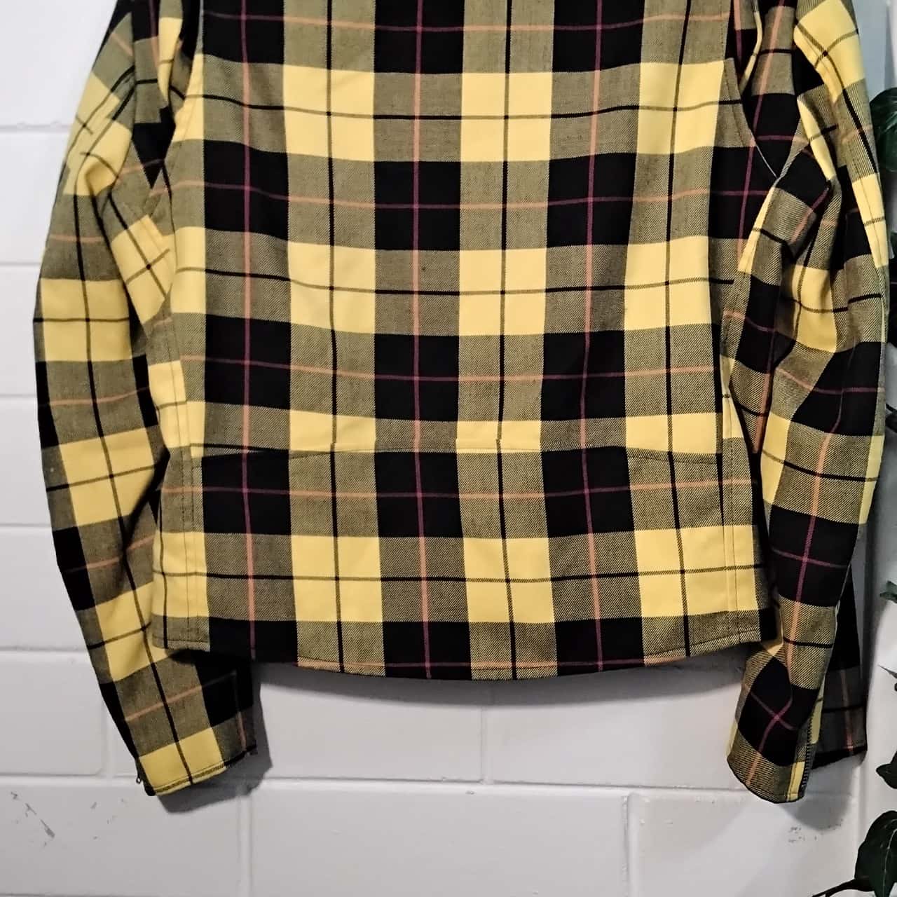 10710 Black-Yellow Plaid Jacket