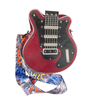 Guitar shaped Cross Body bag.