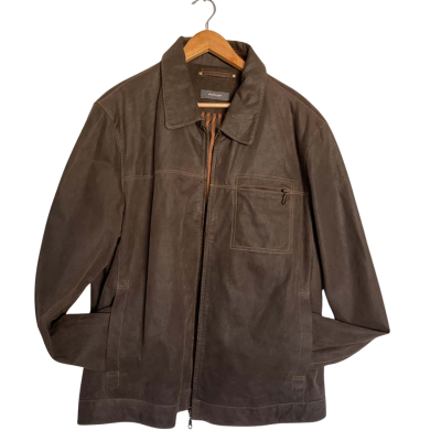  Mens  Southcape approx Size: M / L Leather Jacket Brown 