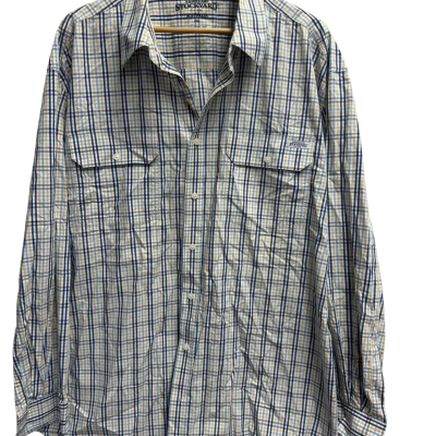 RM Williams Mens  Size XXXL / XXXXL Checked Shirt / Long Sleeve Shirt Blue / Checked / Navy Blue / White / Yellow 