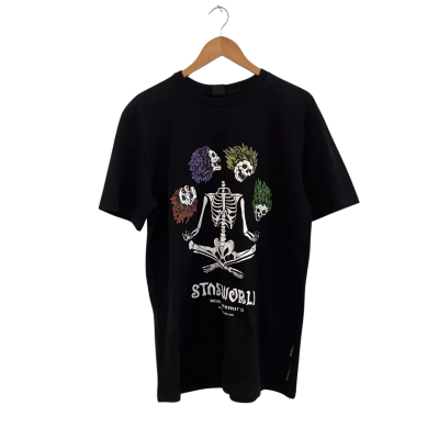  Stash House  Size M Short Sleeve Shirt Black  