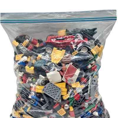 A 2nd  BAG OF OVER 2 KG OF ASSORTED LEGO