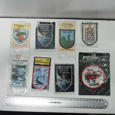 Vintage Australian Souvenir Woven Badges (Lot)