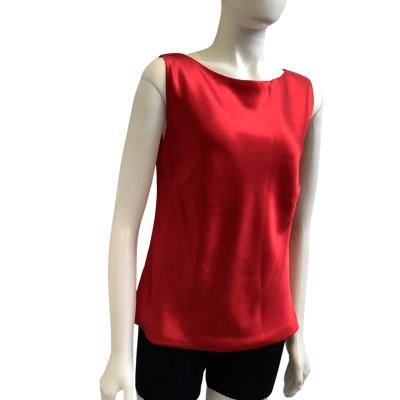 `Vintage’ Carla Zampatti Womens Label Size 12 Satin Tank Red
