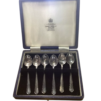 Hardy Bros Ltd Sterling Silver Tea Spoon Set 60.3g