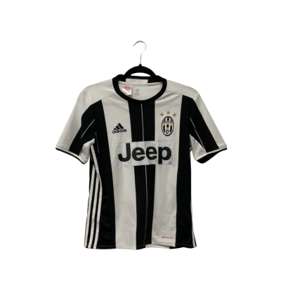 Juventus Adidas Kids age 13 Black  / White top