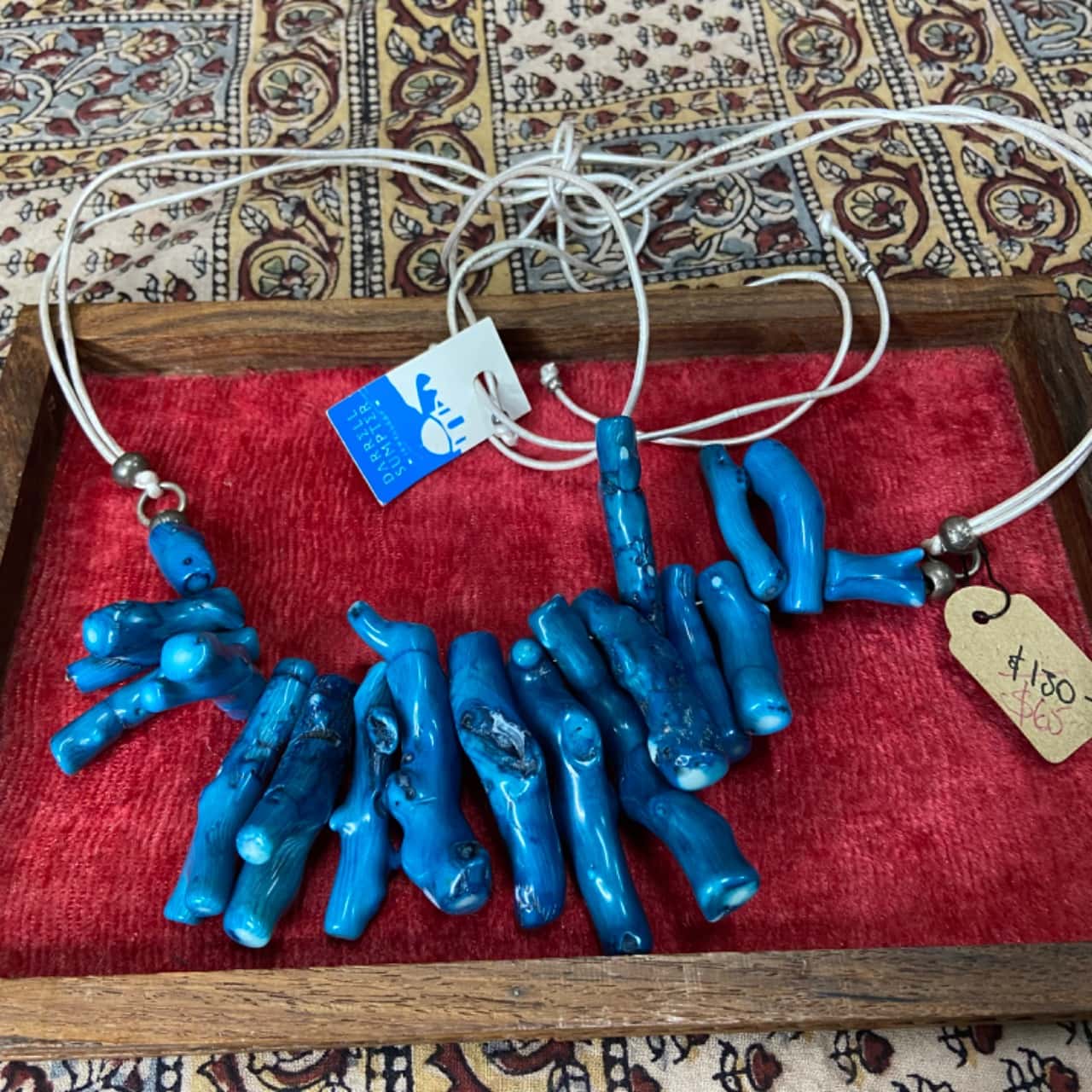 NEW Wild Fine Art Jewellery Blue Coral look Necklaces Blue (s)