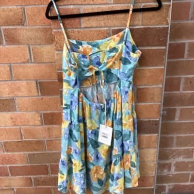 Ghanda Womens  Size L Mini Dress Floral 