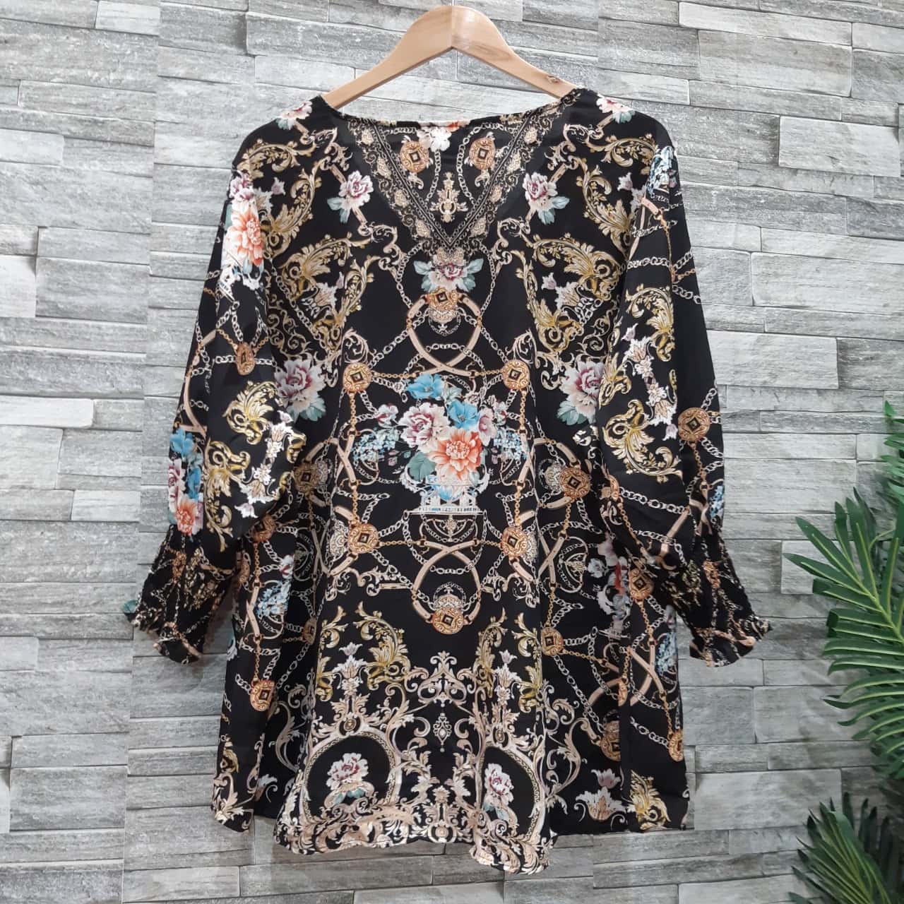 Womens Size 24 3/4 Sleeve Floral