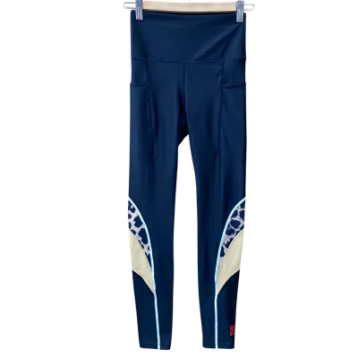 P.E Nation Black/Leopard Print Leggings Size XS