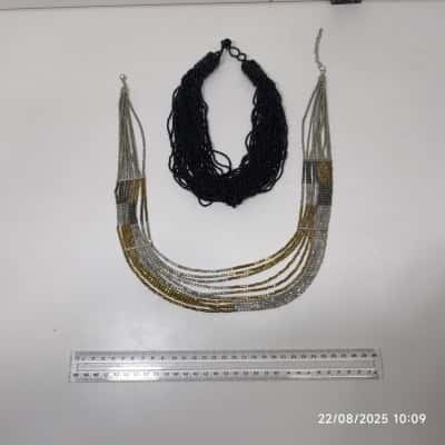  Womens Costume Necklace Duo 