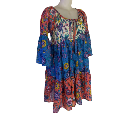 Ishka   Short  Boho Floral Dress. Size S 