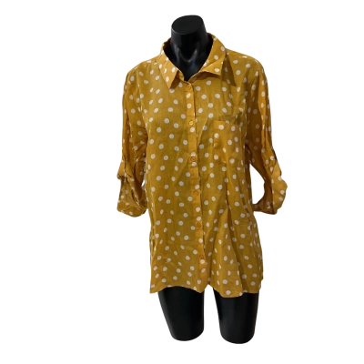 Millers Womens  Size 18 3/4 Sleeve Top Mustard / Polka Dot 
