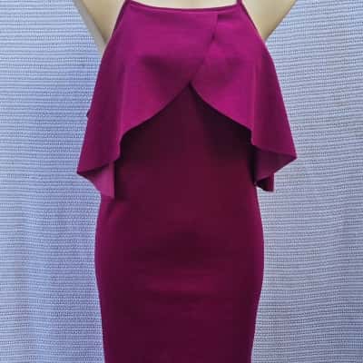  Womens  Size 10  AXParis Off The Shoulder Dress Purple 