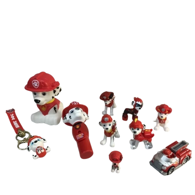 Go Glow Paw Patrol Marshal and Toys as pictured