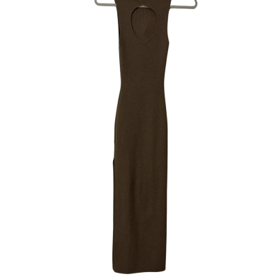 Bec & Bridge  Size 8 Bodycon Dress with side split Brown 
