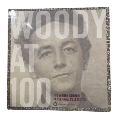 Woody At 100 The Woody Guthrie Centennial Collection Book and 3 CD Set, Still in Plastic Wrap