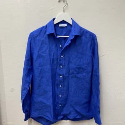 Sartoria Saracena Women's Size S Blue button up shirt