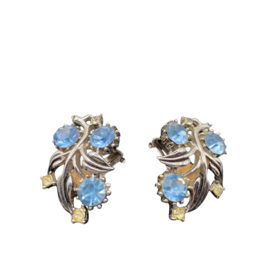  Womens Earrings Blue / Silver 