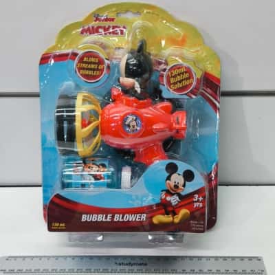 Disney Junior Mickey Bubble Blower Toy As New 