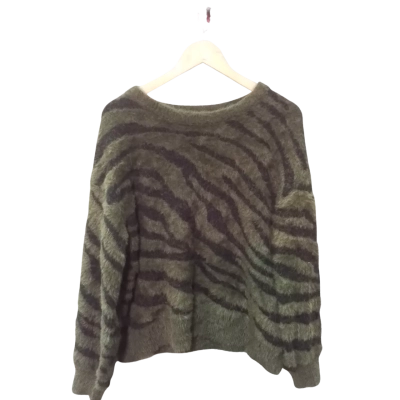 Leoni Womens  Size XL Sweatshirt Black  / Green 