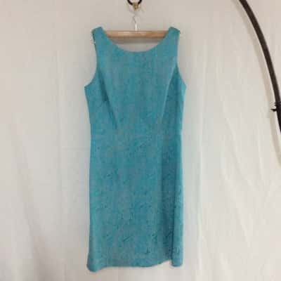 Jigsaw Womens  Size 10 Sleeveless Dress  Turquoise 