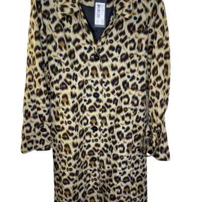 Forcast Womens Coat Size 14 Leopard Animal Print 