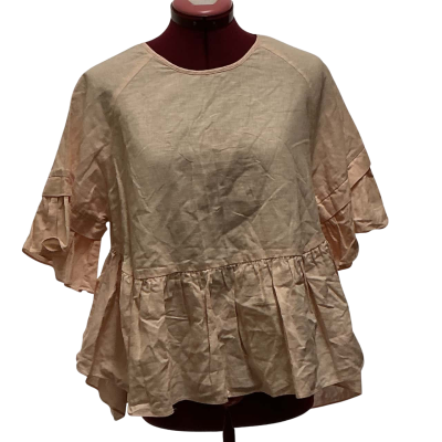 Imonni Womens  Size 8 Short Sleeve Top Peach 