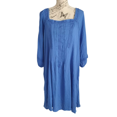 Rockmans Womens  Size 14 Casual Dress Blue BNWT 