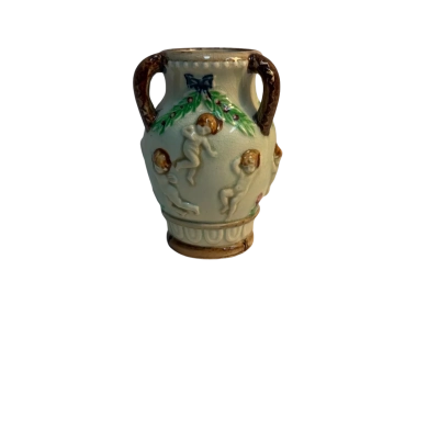 Majolica ceramic vase 
