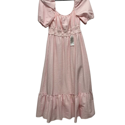 Forever New Women's  Size 10 Midi Dress Pink Striped