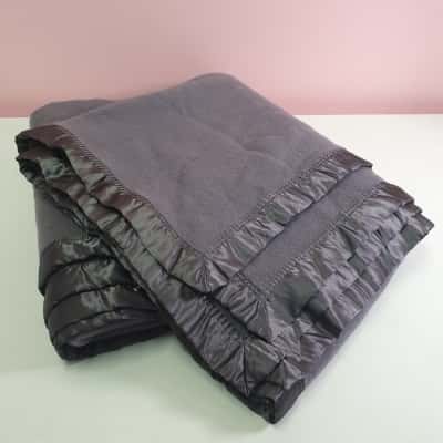 Gainsborough Queen Bed Wool Blanket Steel Grey