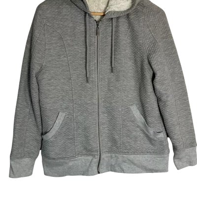 Jeans West  Womens  Size M Hooded Jacket Grey 