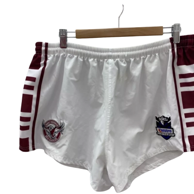 NRL Mens  Size XXXL Maroon / White shorts 