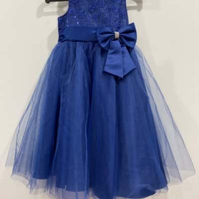 Ollies Place Kids  Size 8 Blue Dress