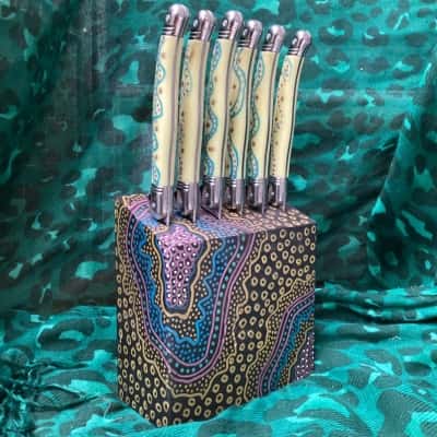 Laguiole Etiquette Steak Knives x 6