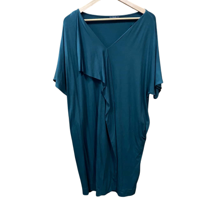 COS Dark Green Asymmetrical Dress Size L