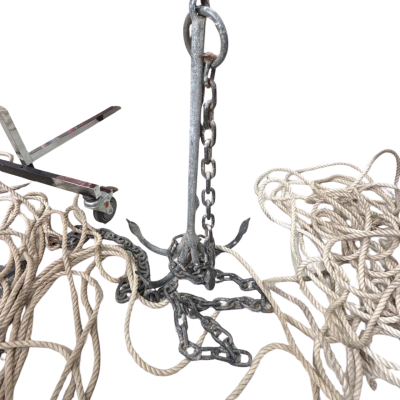 grappling anchor with rope and chain Pick up only!! 