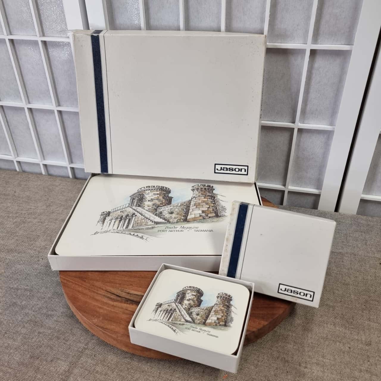 Jason Historic Tasmania Vintage set of 6 Placemats and Coasters