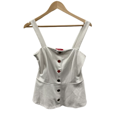 Guess Womens  Size M Sleeveless Top White