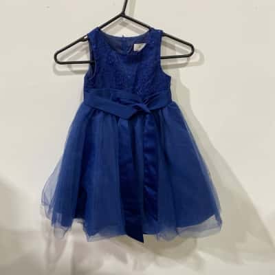 Ollies Place Kids Dress  Size 4 Blue 