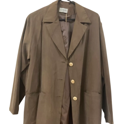 Lisa Ho Womens  Size 12 Swing Coat Brown 