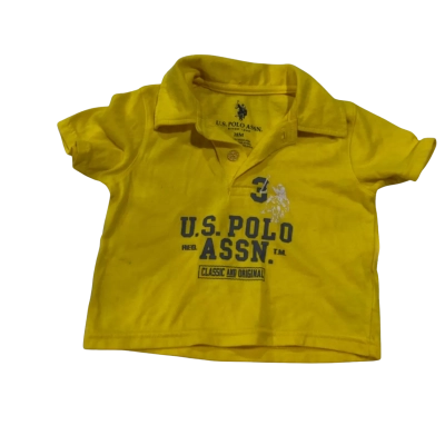 Kids U.S.Polo Assn. Yellow Shirt Size 18M