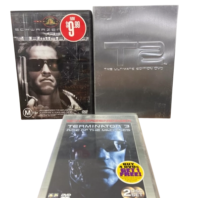 The Terminator 1, 2 & 3 DVD’s