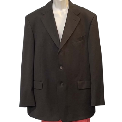 Van Heusen Mens Size XL Suit Jacket Black