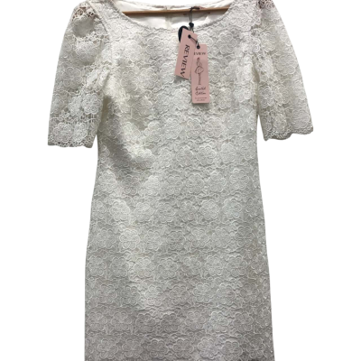 Review Womens  Size 10 Mini Dress Floral / White BNWT