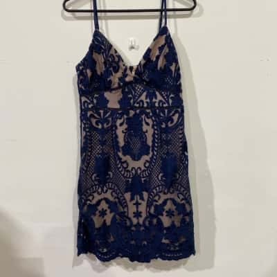 Dotti Womens  Size 10 Mini Dress Navy Blue RRP$79.95