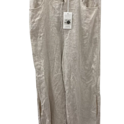 Ghanda Womens  Size 12 Wide Leg Pants Beige 
